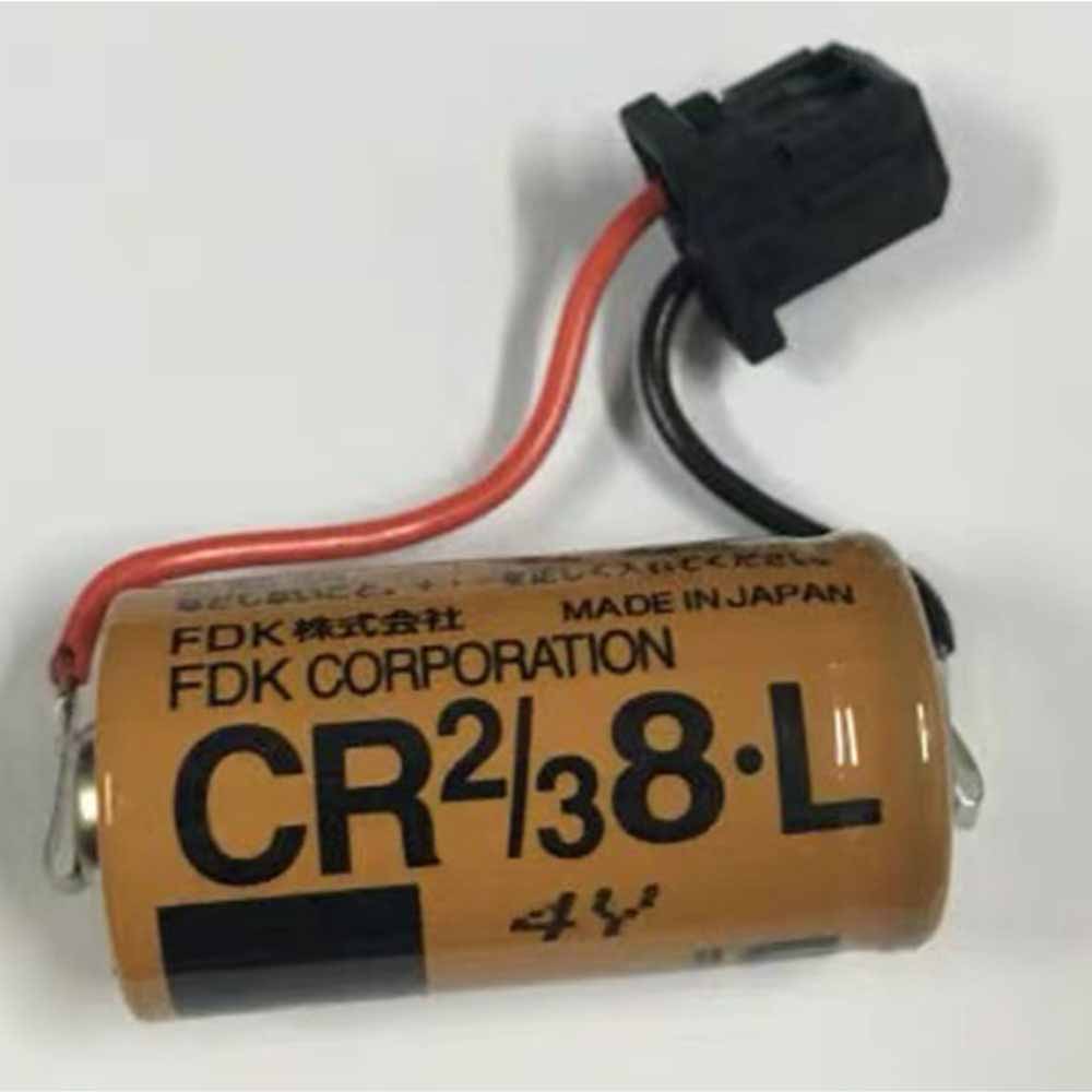 Batterie pour Fuji CR123A CR17335 FDK CR2/3 8.L with black plug