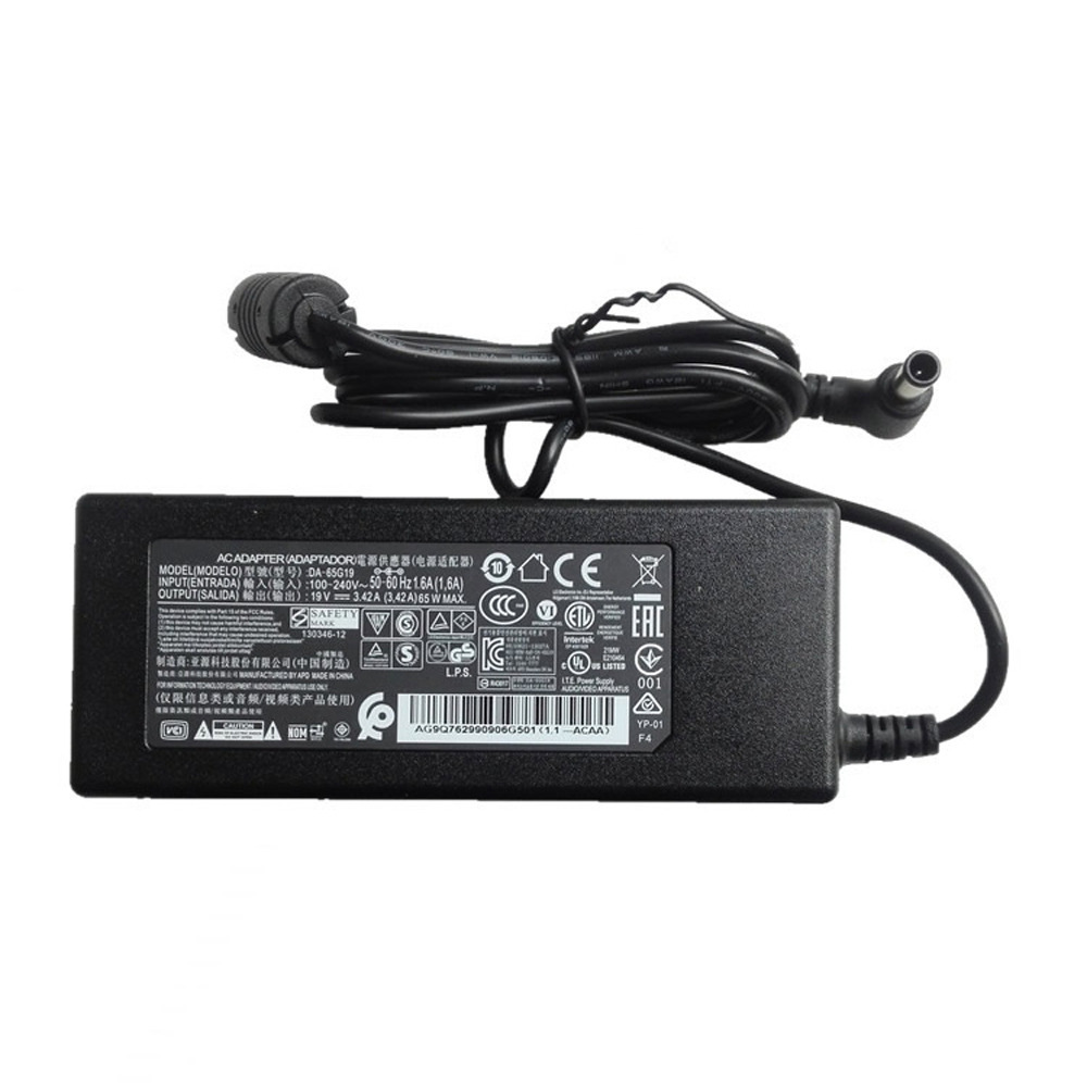Batterie pour 100-240V 50-60Hz (for worldwide use) 19V 3.42A 65W  6.5 x 4.4mm LG X-note C500 R410
