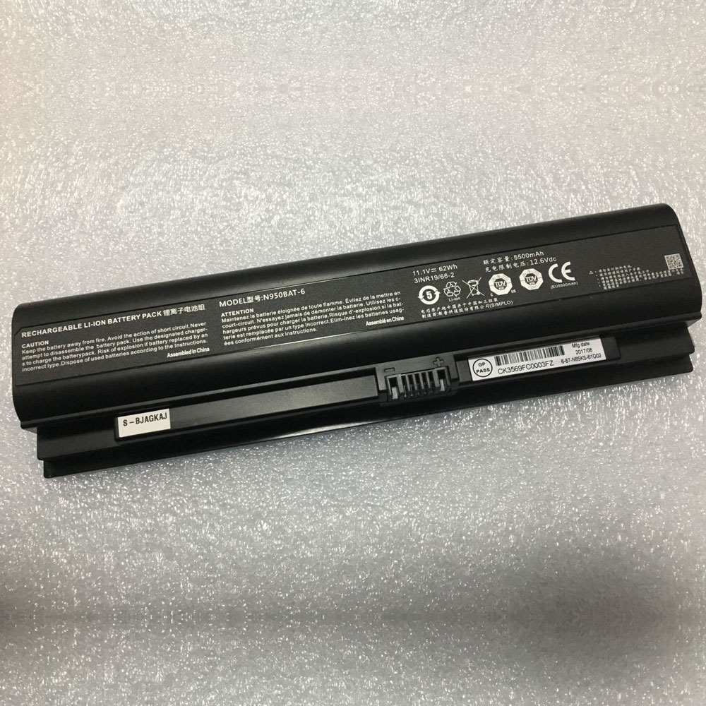 Batterie pour CLEVO N950BAT-6