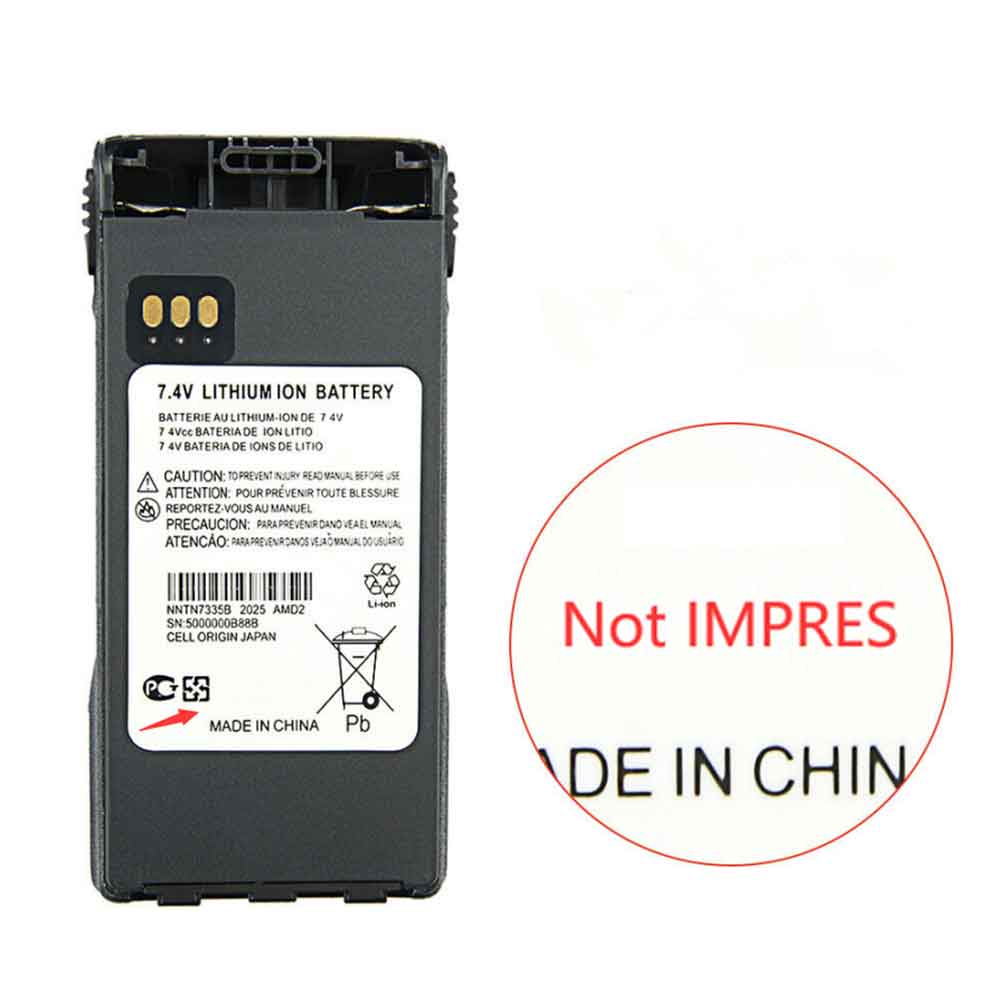 Batterie pour MOTOROLA NNTN7335B