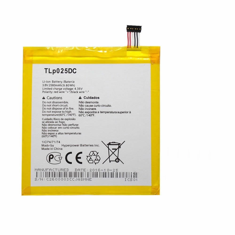Batterie pour ALCATEL TLP025DC