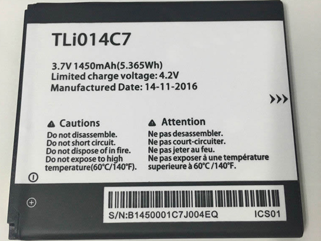 Batterie pour ALCATEL TLi014C7